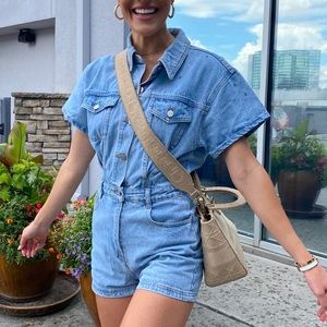 Denim Romper